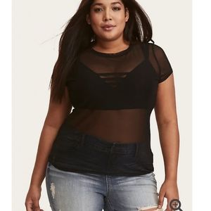 Torrid size 2 mesh tee